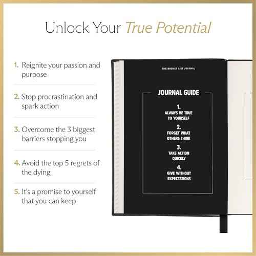 The Bucket List Journal Ben Nemtin Science-Backed Guided Journal for Goals & Happiness, 1 Pack