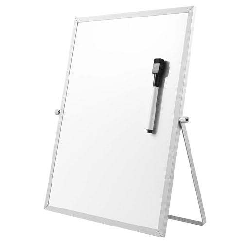 STOBOK 1Pc Dry Erase Board with Stand, Magnetic Dry Erase Board Magnetic Whiteboard Easel Desktop Tabletop Whiteboard for Home, Office, School, 11 x 14 Inch