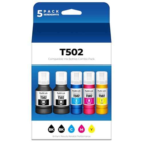 502 Ink Refill Bottles ET-2850 ET-15000 ET-3850 Compatible with 502 Ink ET-4850 ET 2850 ET 3850 ET 15000 ET 4850 ET2850 ET3850 ET-3843 ET-2980 ET-3950 ET-4950 ET-4760 ET-2760 ET-3830 ET 2750 3750 Ink