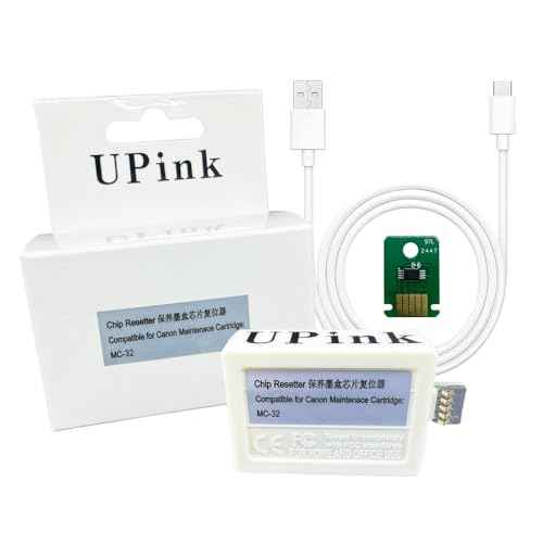 UPink MC32 MC-32 Maintenance Box Chip Resetter Compatible for Canon TC-5200 TC-5200M TC-20 TC20 TC5200 Printer