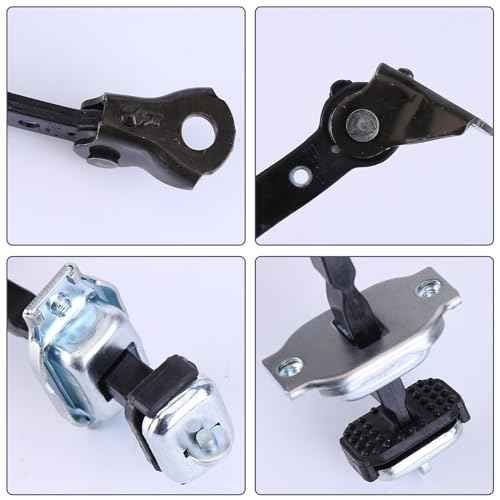 PHEZEN Door Check Bracket Stop Strap Set of 4, 72380-SNA-003 LH RH Side Car Door Check Strap Hinge Stopper Limiter Compatible with 2006 2007 2008 2009 2010 Honda Civic