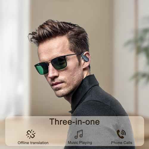 AI Translator Earbuds, Translation Earbuds Real Time,Translating Headphones,Audifonos traductores ingl?s espa?ol, Language Translators£¬Fit iOS and Android, for Travel Learning,Black