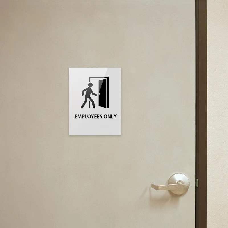 Ludery 8.5x11 Wall Mount Sign Holders Pack of 6 - Clear Acrylic Frame with 3M Tape for Office & Retail
