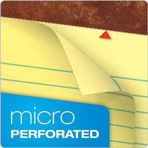 Tops The Legal Pads 8.5 X 11 - Pack of 24 Yellow Wide Ruled Notepads - 50 Sheets Per Pad - Made in the USA