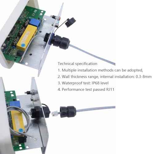 PENGLIN Waterproof RJ11 Coupler(5 Pack) Telephone Line Cable 6P6C Connector,CAT3 RJ11/RJ12 Panel Mount Connector Female to Female Compatible with Data and Voice