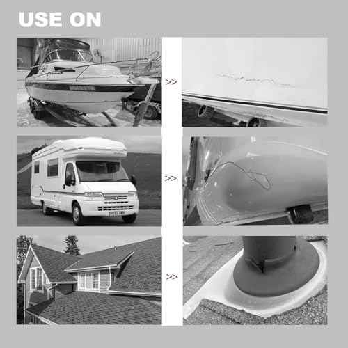 White RV Roof Sealant Tape, 2" x 10' Waterproof Repair Seal Tape ? Extra Thick, UV-Resistant, Weatherproof Patch for Permanent Leak Sealing on RVs, Trailers, and Mobile Homes