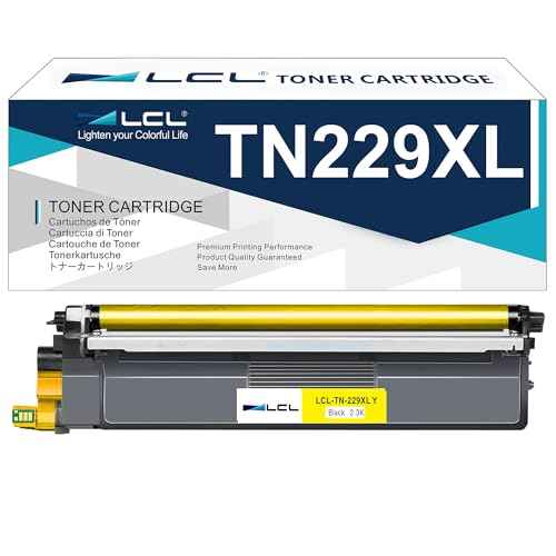 LCL TN229 TN229XL Yellow Toner Cartridge Compatible with Brother TN 229 229XL TN-229XL TN-229 for MFC-L3780CDW HL-L3280CDW HL-L3220CDW MFC-L3720CDW HL-L3295CDW HL- L3300CDW HL-L8245CDW (1-Pack)