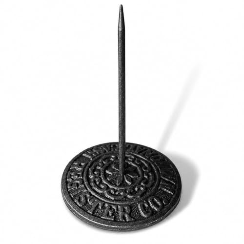 Vintage Cast Iron Receipt Spike Paperweight | Office & Restaurant Organizer