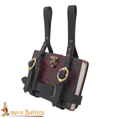 Lord of Battles Medieval Leather Journal & Black Book Holder with Variation
