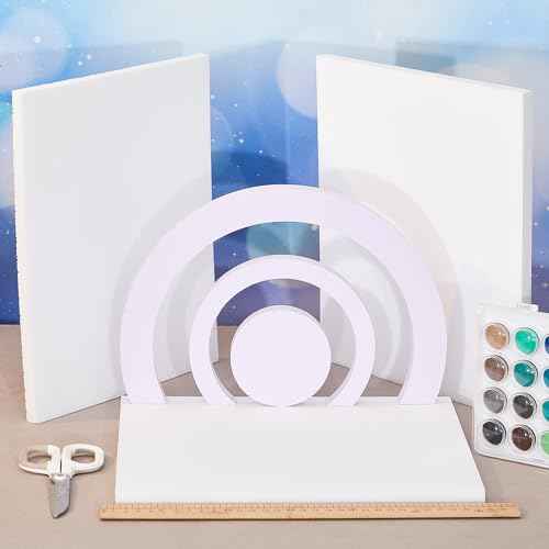 Frienda 12 Pcs Foam Board Bulk 12" x 7.5" x 1/2" Xps Foam Sheet Panel for DIY Crafts Sculpture Modeling Floral Arrangements School Home Office Art (White)