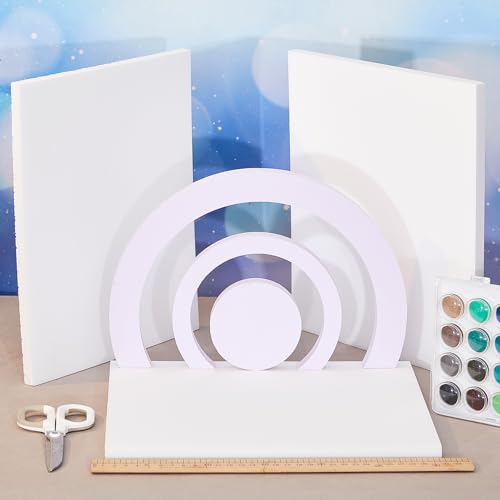 Frienda White Foam Board Sheets 12 Pack 12x7.5 Inches for Crafts & DIY Projects