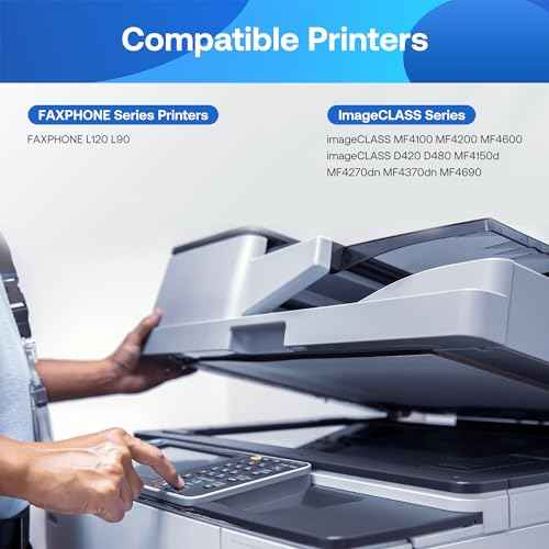 4-Pack 104 Black Toner Cartridge Replacement for Canon 104 CRG104 ImageClass D420 D480 MF4350D MF4370DN MF4150 MF4270 MF4690 Laser Printer