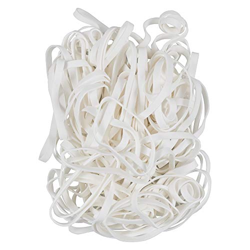 JAM Paper Size 64 White Durable Rubber Bands - 100/Pack
