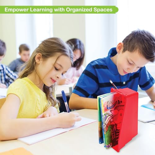 Multi-Color Magazine Holder Bins - 6 Pack Classroom & Office Organization