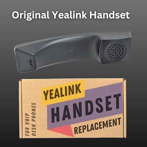Yealink Replacement Handset Accessory for T46G, T46S, T46U, T48G, T49G, T48U, VP59 Office Desk Telephones and Microfiber Cleaning Cloth