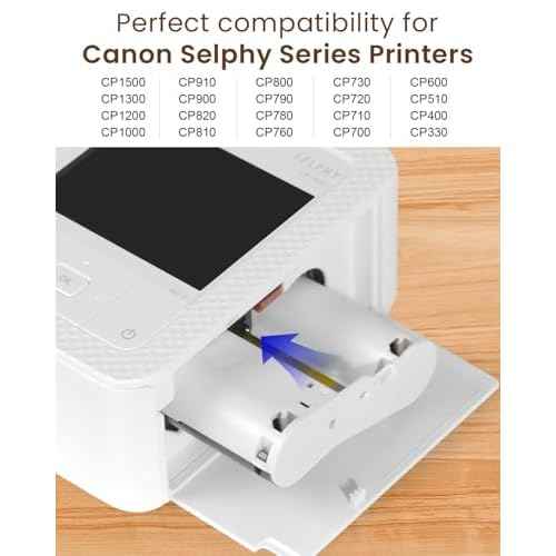 Compatible Canon Selphy CP1500 CP1300 Paper and Ink, KP-108IN 3 Color Ink Cartridges and108 Sheets 4x6 Photo Paper 3xKP-36IP for Selphy CP1200 CP910 CP800 CP780 CP740 Compact Photo Printers