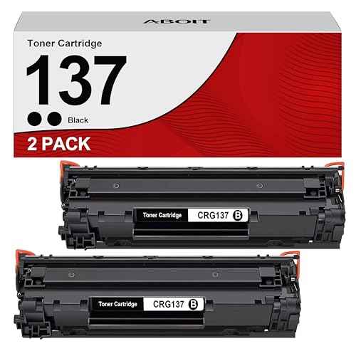 Compatible Toner Cartridge Replacement for Canon 137 CRG 137, Black, 2 Pack