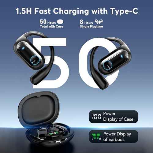 168 Languages AI Translation Earbuds, Bluetooth 5.4 Headphones Translator, 4-in-1 Smart Mode Touch Screen Real-Time Earphones Fit iOS and Android Ideal for Travel Business and Learning, Black