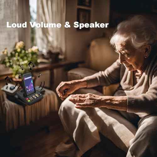 VOCA Cell Phone Station Pro with 3 Photo Speed?Dial Buttons | Emergency Calling, Hands?Free Speaker, Simple Setup & Easy to Use