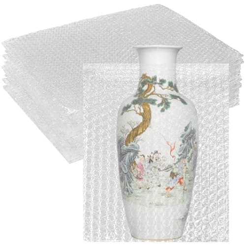 APOCHON 18x22 Inch Clear Bubble Out Bags Pouches - 14 Pack Large Protective Packaging