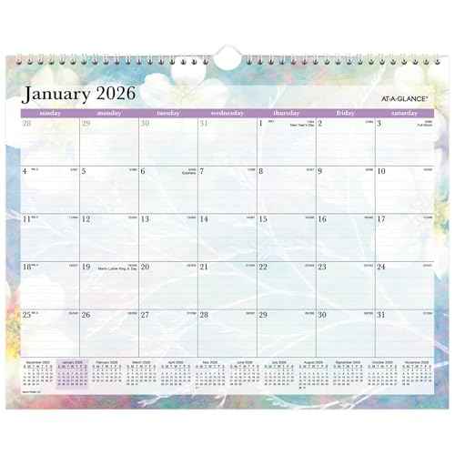 AT-A-GLANCE¢ç Dreams 2026 Monthly Wall Calendar, Medium, 15" x 12"