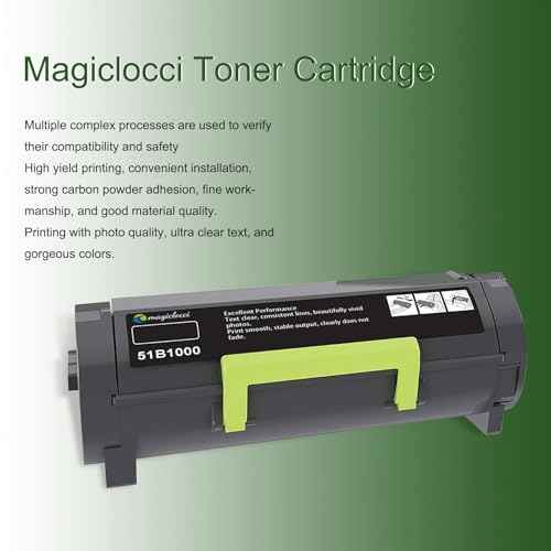 51B1000 Black High Yield Toner Cartridge (1-Pack, 3,000 Pages) Compatible Replacement for Lexmark 51B1000 Toner Cartridge Work for MS317dn MS417dn MS517dn MS617dn MX317dn Printer