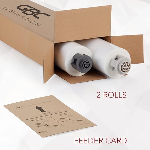 GBC Thermal Laminating Film Rolls 1.5mil, 25" x 500', 2-Pack for Ultima 65 EZLoad - Nap I