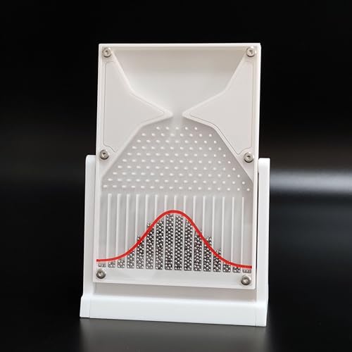 RKXKJ Black Galton Board Probability Demonstrator Desk Toy - Bell Curve Lab Tool