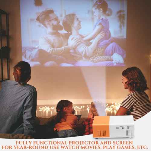 2 Pcs Halloween Window Projector 62.5" x 35" Holographic Rear Projection Screen Set Portable Fabric Double Sided Projector Screen for Projecting Halloween Videos Haunted Windows Film Night