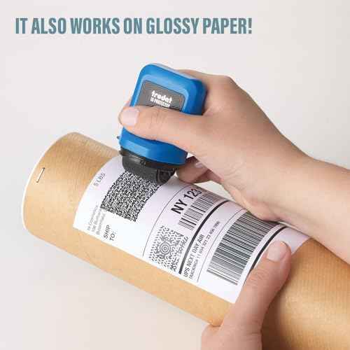 Trodat ID Protector Ink Roller ? Identity Theft Protection Roller Stamp ? incl. 3 Bonus Refill Inks