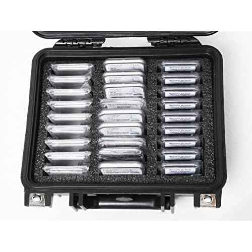 Case Club 27-45 Graded Coin Slab Case - Slotted Foam Separates Slabs - Fits PCGS, NGC & More - Travel Holder for Storage, Transport, & Organization of Coin Collection - Hard Shell Plastic