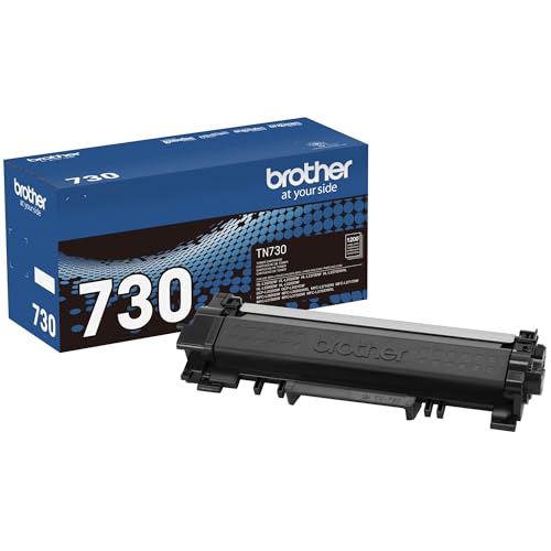 Brother TN-730 Standard Yield Black Toner Cartridge - Pack of 1 for Brother Laser Printers