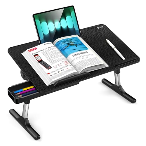 Black Besign LT05 Adjustable Laptop Stand with Foldable Legs, Bed & Desk Use