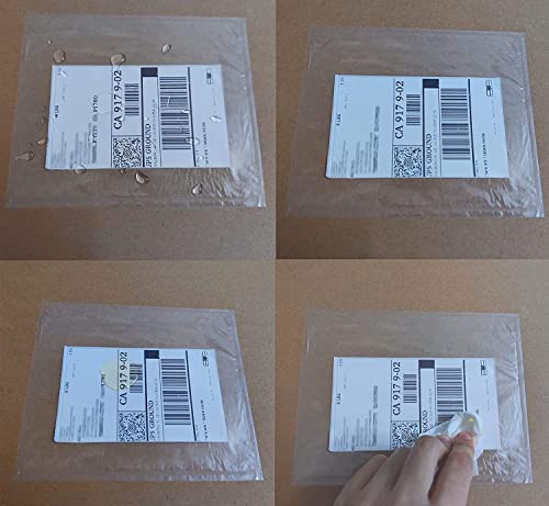 RyhamPaper 100 Pack Clear Self-Adhesive Shipping Envelopes 7.5 x 5.5 inches