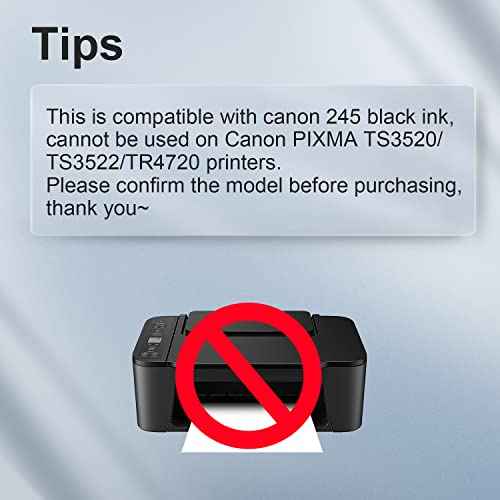 H&BO TOPMAE Remanufactured Ink Cartridge Replacement for Canon PG-245 PG-243 243XL 245XL Black for Canon PIXMA MG2522 TS3320 TR4527 MG2522 TR4520 MG2525 TS3322 MX490 Printer(2 Black)