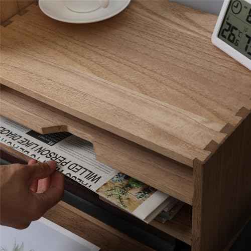 3-Tier Paper Storage Letter Tray File Sorter - Wood Desktop Document Organizer Holders with Mail Sorter, School & Home Magazine File Dividers, Book Rack Shelf Stand for HD-SJ3K (Light)