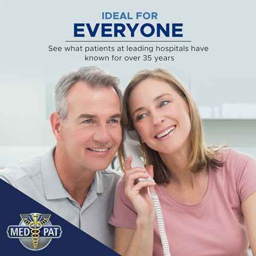 Med-Pat T-4 Full-Featured Trimline Telephone w/Ring/in-Use Light Indicator - Corded Wall Phone w/Full Range Volume Control, Hearing Aid Compatible, Ideal for Hotel, Business & Landline Use- Cream