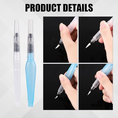 6 Pack Envelope Moisteners with Nylon Brush - Letter Sealer & Stamp Licker Tools