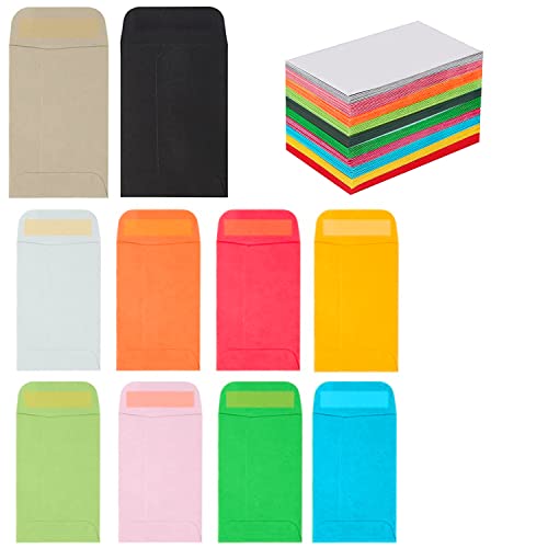 GUD DAYZ 100 Pack Small Kraft Coin Envelopes 2x3 Secure Seal for Coins & Seeds