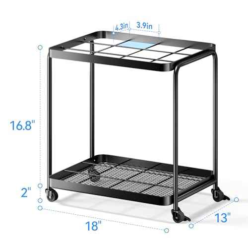 Blueprint Storage Rack - Blueprint Holder with Wheels,12 Slots Wrapping Paper Organizer Storage, Sturdy Cart for Organizing Construction Plans, Artwork,Map,Posters in Home/Office/School