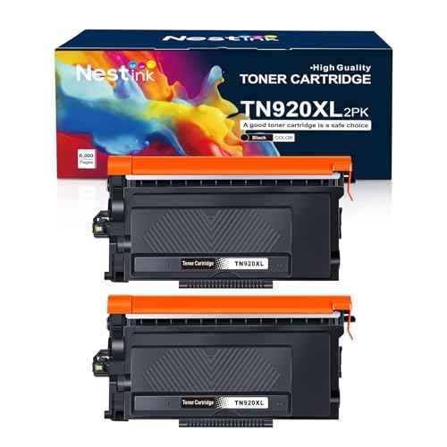 TN920XL High Yield Toner Cartridge Replacement for Brother TN920 TN920XL 920 to Compatible with HL-L5210DN/L5210DW/L5210DWT,HL-L5215DW,HL-L6210DW/L6210DWT,HL-L6310DW,MFC-L6810DW,MFC-L5915DW (2Black)