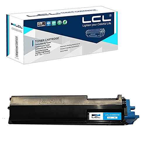 LCL Compatible Toner Cartridge Replacement for Ricoh SP C360 C361 C360DNW C360SFNW 408181 408177 High Yield (1-Pack Cyan)