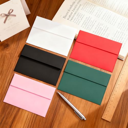 VeriPap White 5x7 Envelopes for Invitations 100 Pack Self-Sealing DIY