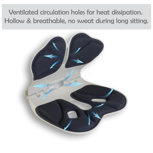 Lumbar Ergonomic Support for Office Chair Back Lumbar Support Ergonomic Back Support Pad Suitable for Office Chairs Grey