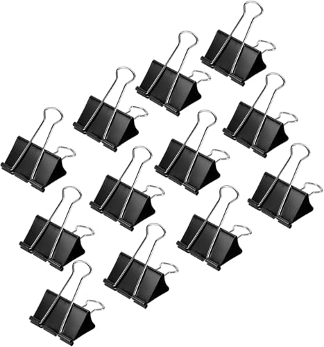 Amazon Basics Small Binder Clips 0.75 in, 144 Count Office Supplies