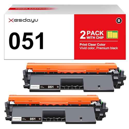 051 Toner Cartridge Black 2 Pack Compatible Replacement for Canon 051 051H CRG-051 Toner for Canon imageCLASS MF264dw MF269dw MF267dw MF266dn MF263dn LBP162dw LBP161dn LBP1692dwkg Printer