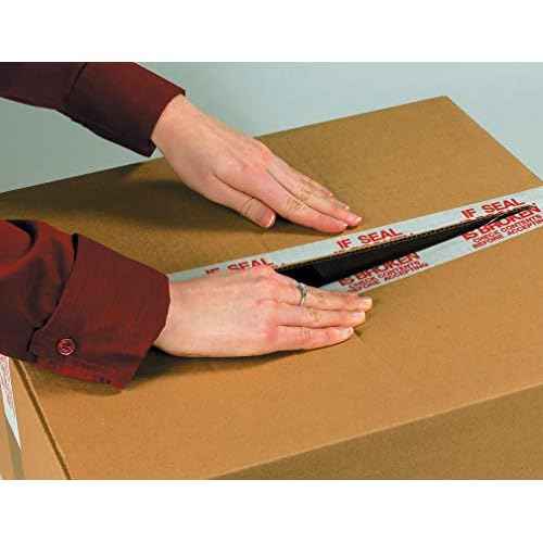 Boxes Fast Tape Logic¢ç Pre-Printed Carton Sealing Tape, Inspected", 2.2 Mil, 2" x 110 yds., Red/White, (Pack of 6)