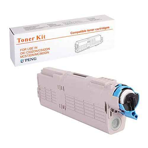 Compatible Toner Cartridge for Oki Printers C532 MC573 C532dn C542dn MC563dn MC573dn 46490604 (Black)