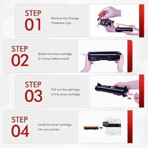 051 Black Toner Cartridge Compatible Replacement for Canon 051 Toner Cartridge 051H CRG051 CRG051H for MF264dw MF269dw MF267dw MF266dn MF263dn LBP162dw LBP1692dwkg LBP161dn Printer (4-Pack)