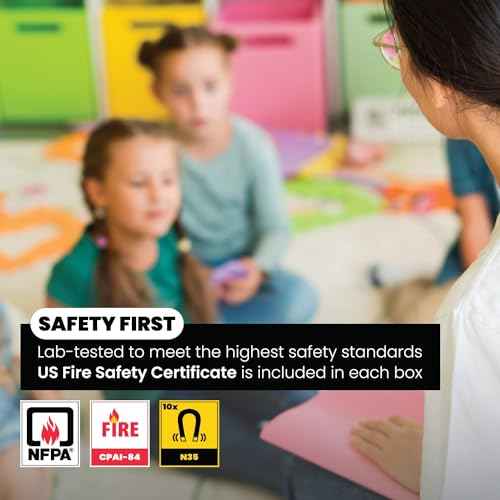 ShadeOn Fluorescent Light Covers for Ceiling Lights (4-Pack) - 2x4 ft Magnetic Light Covers for Ceiling Lights Classroom - Office Light Covers for Fluorescent Lights - Milky Way